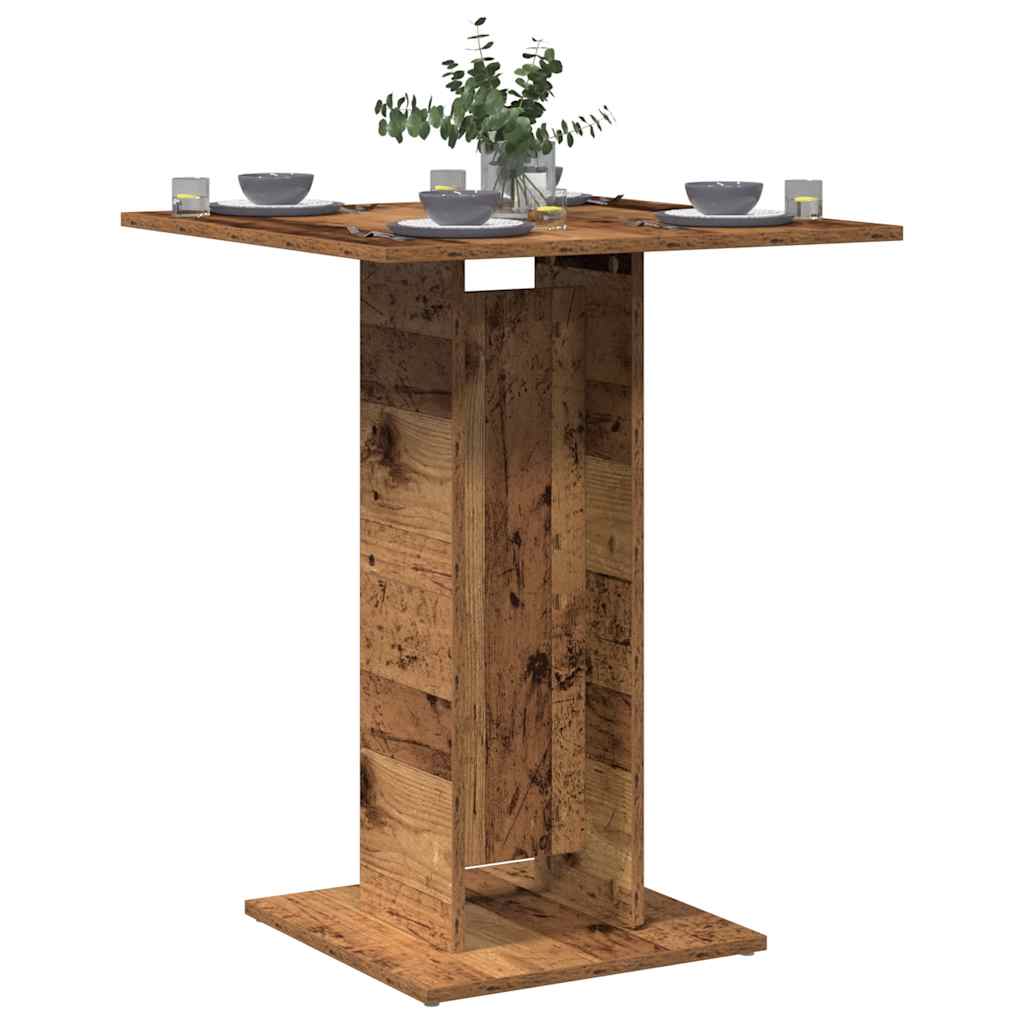 vidaXL Bistrotisch Altholz-Optik 60x60x75 cm Holzwerkstoff