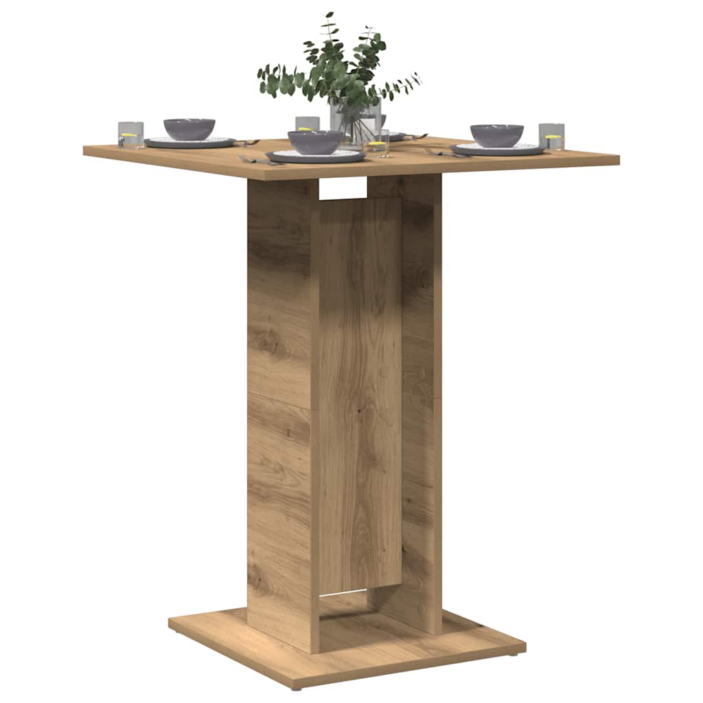 Thumbnail - vidaXL Bistrotisch Artisan-Eiche 60x60x75 cm Holzwerkstoff