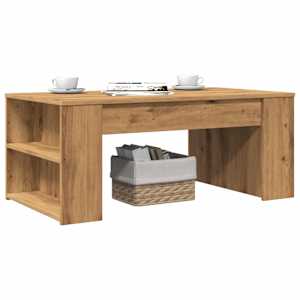 Konferenční stolek dub artisan 102x55x42 cm kompozitní dřevo - obrázek 1