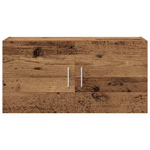 Nástěnná skříňka old wood 80 x 39 x 40 cm kompozitní dřevo - obrázek 4