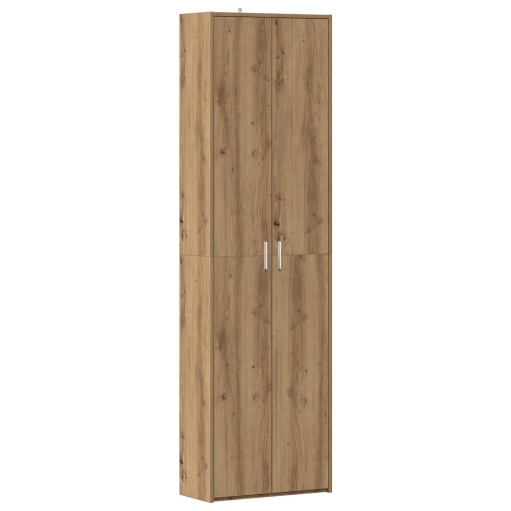 vidaXL Flurschrank Artisan-Eiche 55x25x189 cm Holzwerkstoff