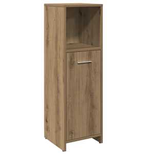 vidaXL vannitoakapp Artisan tamm 30x30x95 cm ehituspuit