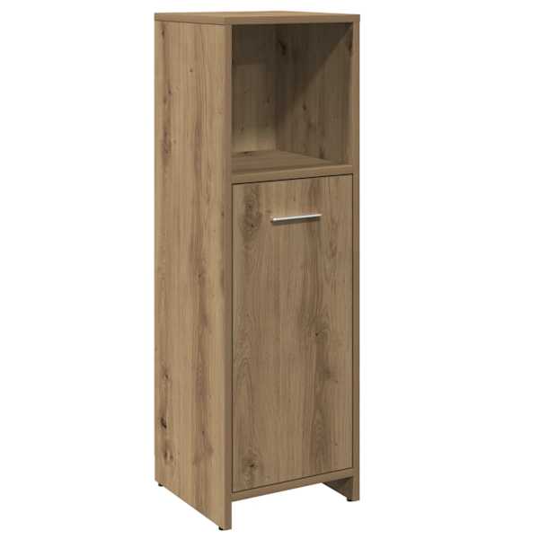 vidaXL vannitoakapp Artisan tamm 30x30x95 cm ehituspuit