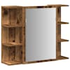 vidaXL Vannitoa peegelkapp Vana puit 80x20,5x64 cm Tehnopuit