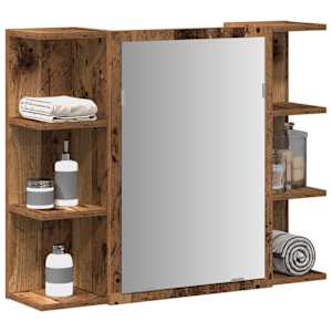 Kopalniška ogledalna omarica Old Wood 80x20,5x64 cm