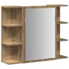 vidaXL vannitoa peegelkapp Artisan tamm 80x20,5x64 cm ehituspuit