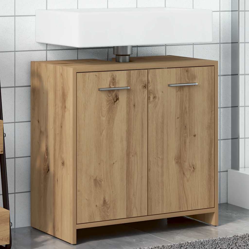 vidaXL Waschbeckenunterschrank Artisan-Eiche 60x33x60 cm