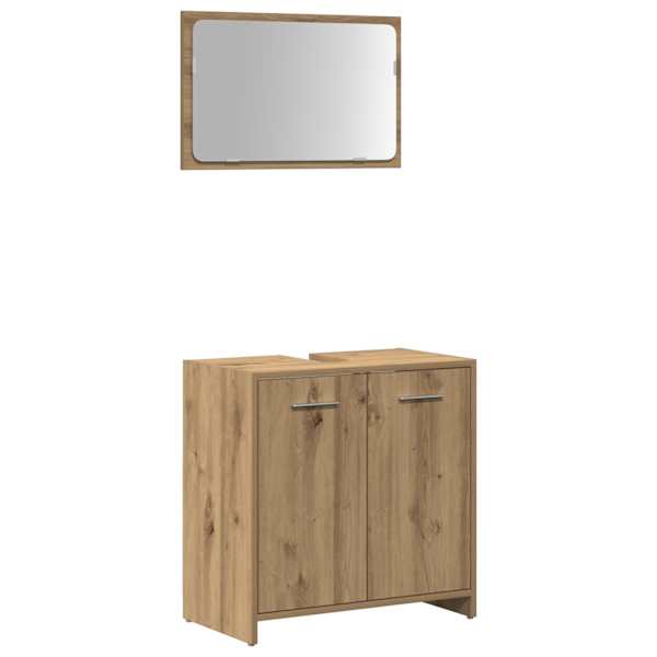 vidaXL peegliga vannitoakapp Artisan Oak Engineered Wood