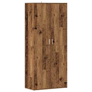 Botník old wood 80 x 39 x 178 cm kompozitní dřevo - obrázek 2