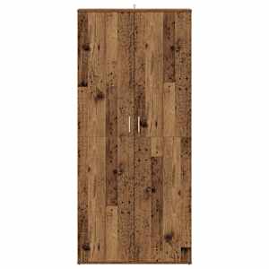 Botník old wood 80 x 39 x 178 cm kompozitní dřevo - obrázek 4
