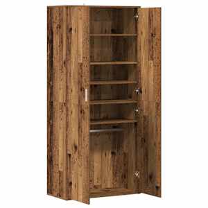 Botník old wood 80 x 39 x 178 cm kompozitní dřevo - obrázek 5