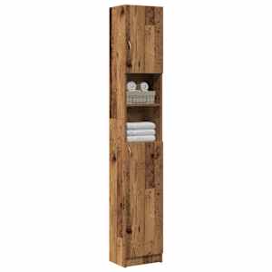 Koupelnová skříňka old wood 32 x 25,5 x 190 cm kompozitní dřevo - obrázek 1