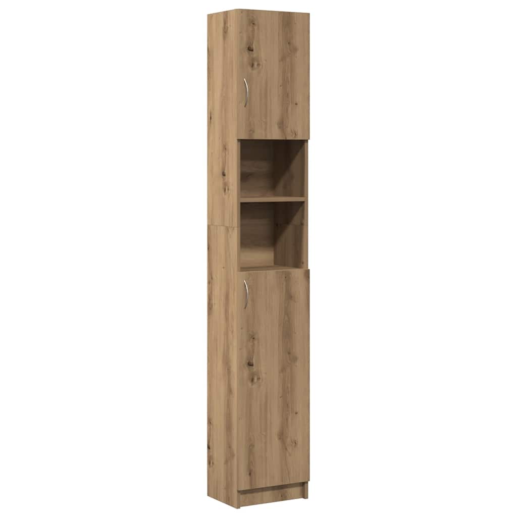 vidaXL Koupelnová skříňka dub artisan 32x25,5x190 cm kompozitní dřevo