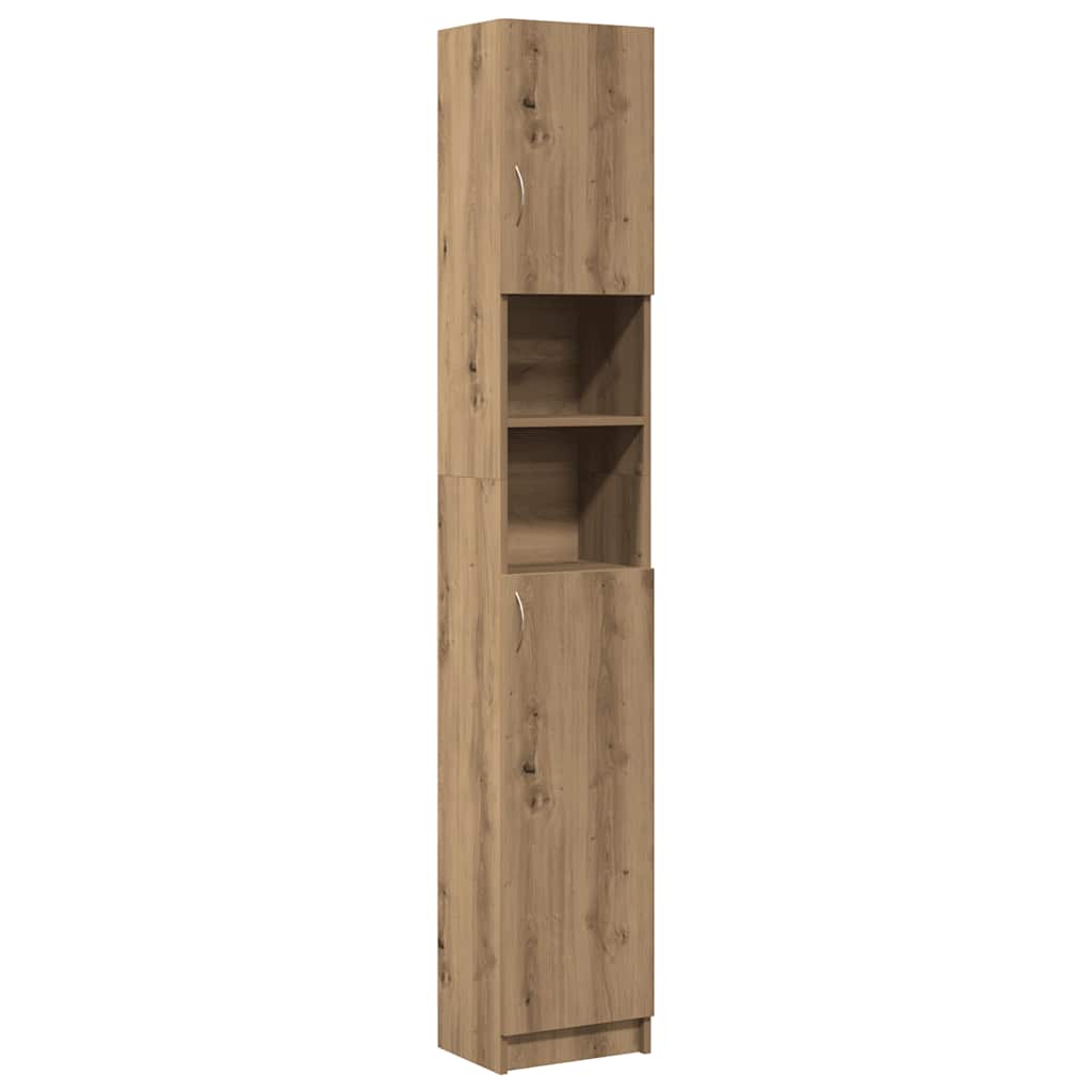 Thumbnail - vidaXL Badezimmerschrank Artisan Oak 32x25,5x190 cm Holzwerkstoff