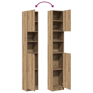 Koupelnová skříňka Artisan Dub 32x25,5x190 cm Tvrzené dřevo - obrázek 9