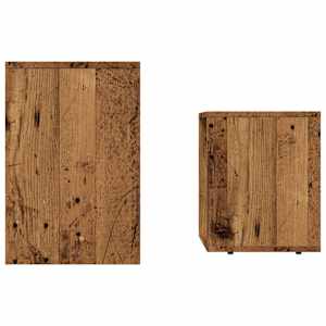 Hnízdové konferenční stolky 2 ks old wood kompozitní dřevo - obrázek 5