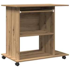 vidaXL Arvutilaud Artisan Oak 80x50x75 cm Engineered Wood