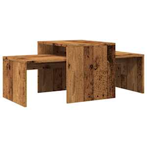 Konferenční stolek old wood 100 x 48 x 40 cm kompozitní dřevo - obrázek 2