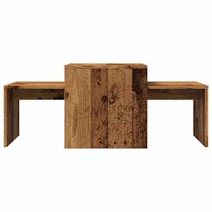 Konferenční stolek old wood 100 x 48 x 40 cm kompozitní dřevo - obrázek 4