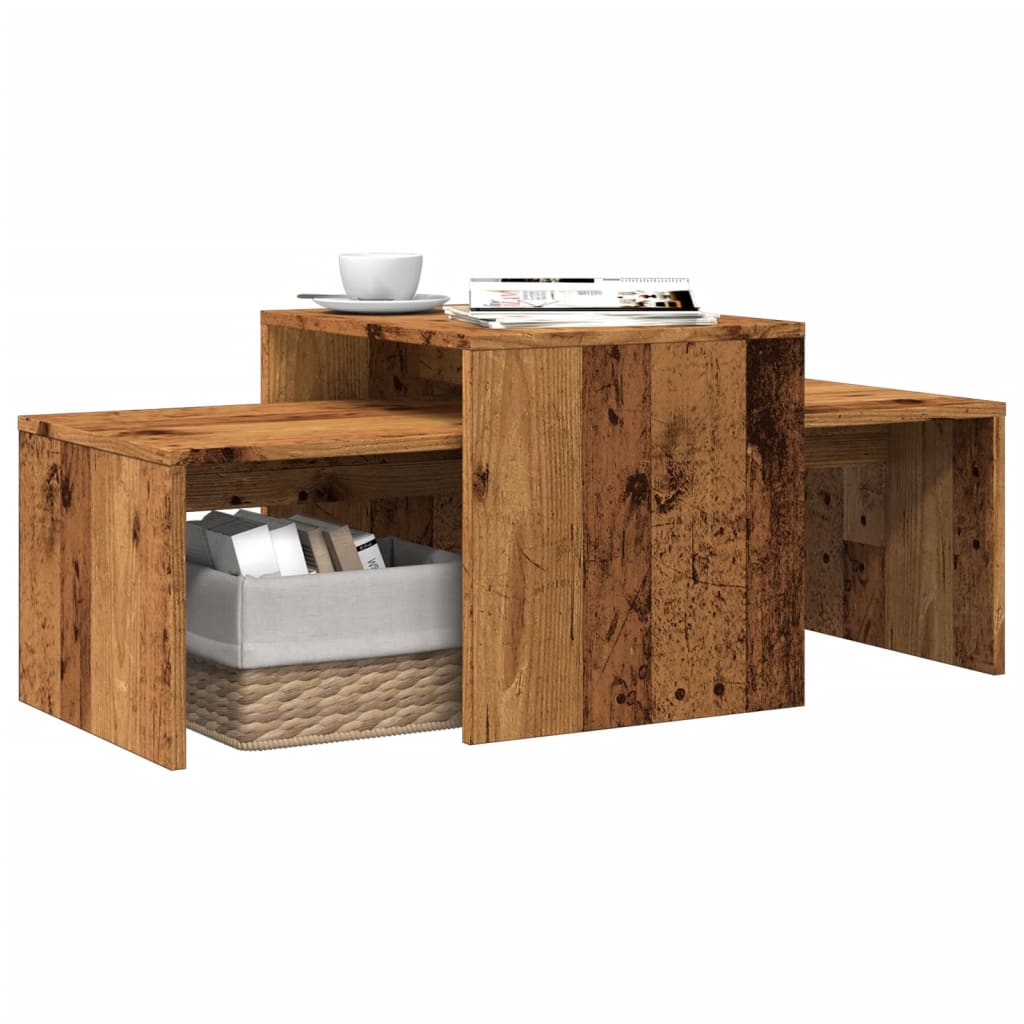 vidaXL Couchtisch Altholz-Optik 100x48x40 cm Holzwerkstoff