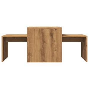 Konferenční stolek dub artisan 100x48x40 cm kompozitní dřevo - obrázek 4