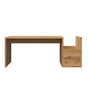 Konferenční stolek dub artisan 90 x 45 x 35 cm kompozitní dřevo - obrázek 4