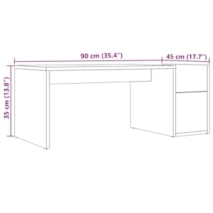 Konferenční stolek dub artisan 90 x 45 x 35 cm kompozitní dřevo - obrázek 9