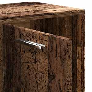 Knihovna old wood 90 x 28 x 90 cm kompozitní dřevo - obrázek 9