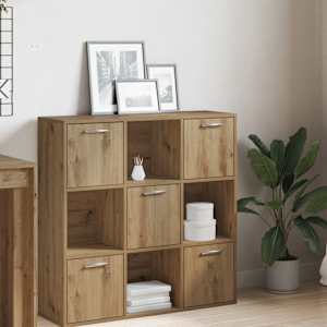 Knjižna polica artisan hrast 90x28x90 cm inženirski les