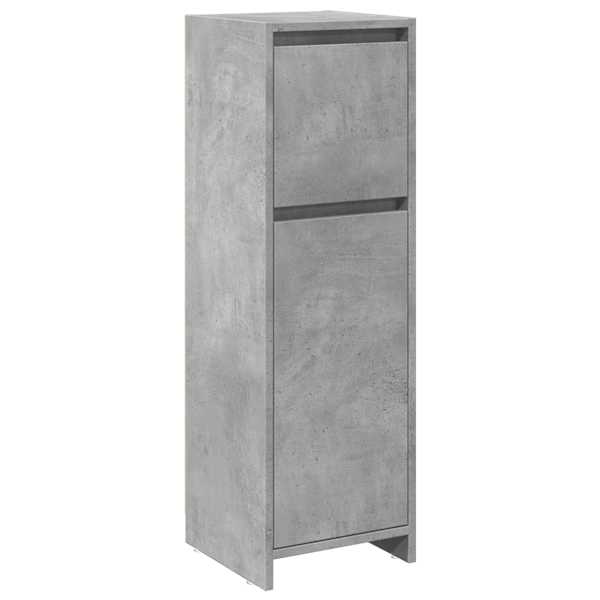 vidaXL vannitoakapp betoonhall 30 x 30 x 95 cm puitlaastplaat