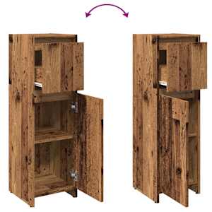 Koupelnová skříňka old wood 30 x 30 x 95 cm dřevotříska - obrázek 8