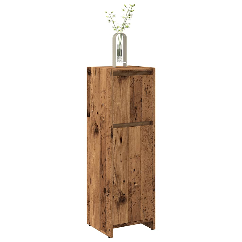 vidaXL Badschrank Altholz-Optik 30x30x95 cm Holzwerkstoff