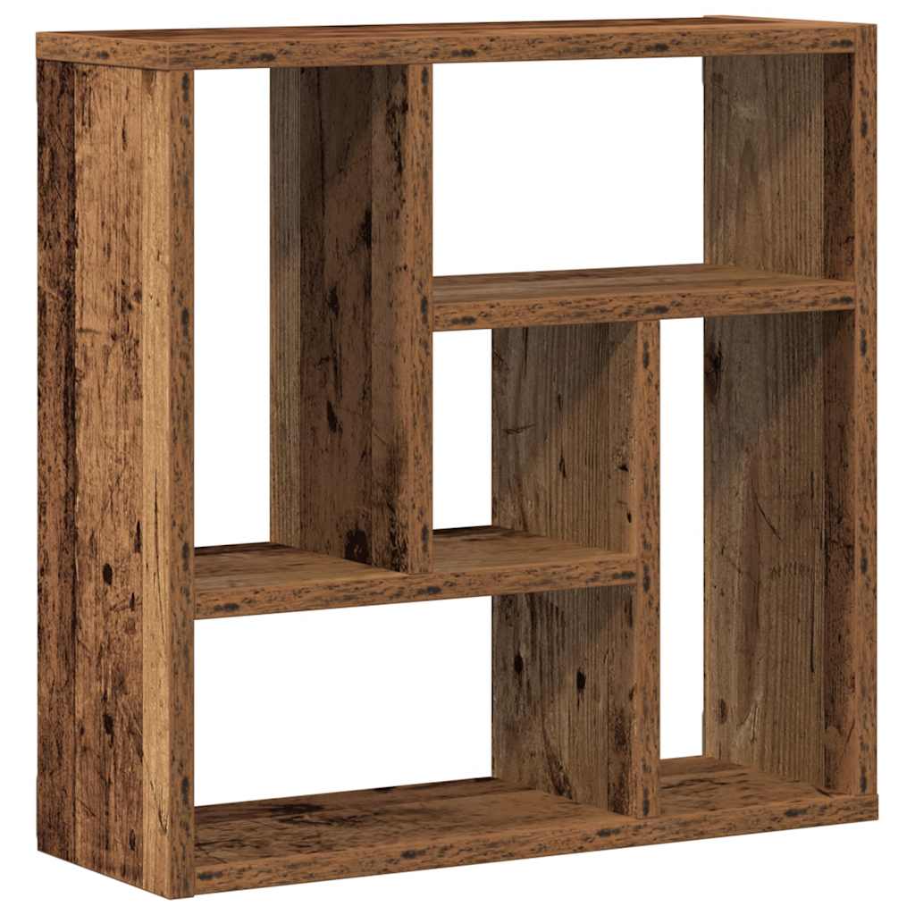 vidaXL Nástěnná police old wood 45 x 16 x 45 cm kompozitní dřevo