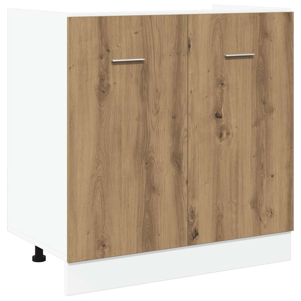 vidaXL Skříňka pod dřez „Lyon“ Artisan dub 80x46x81,5 cm, konstrukční dřevo