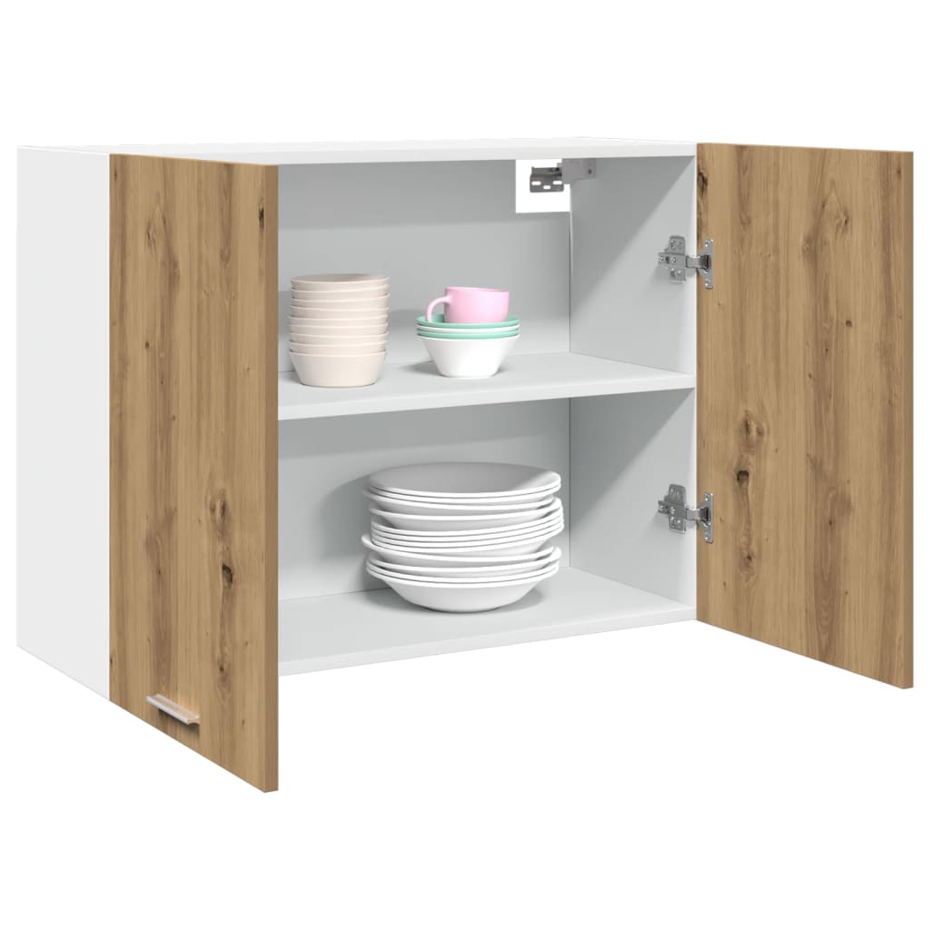 vidaXL Hängeschrank Artisan-Eiche 80x31x60 cm Holzwerkstoff