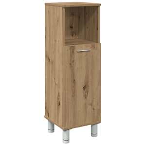 vidaXL vannitoakapp Artisan tamm 30x30x95 cm ehituspuit