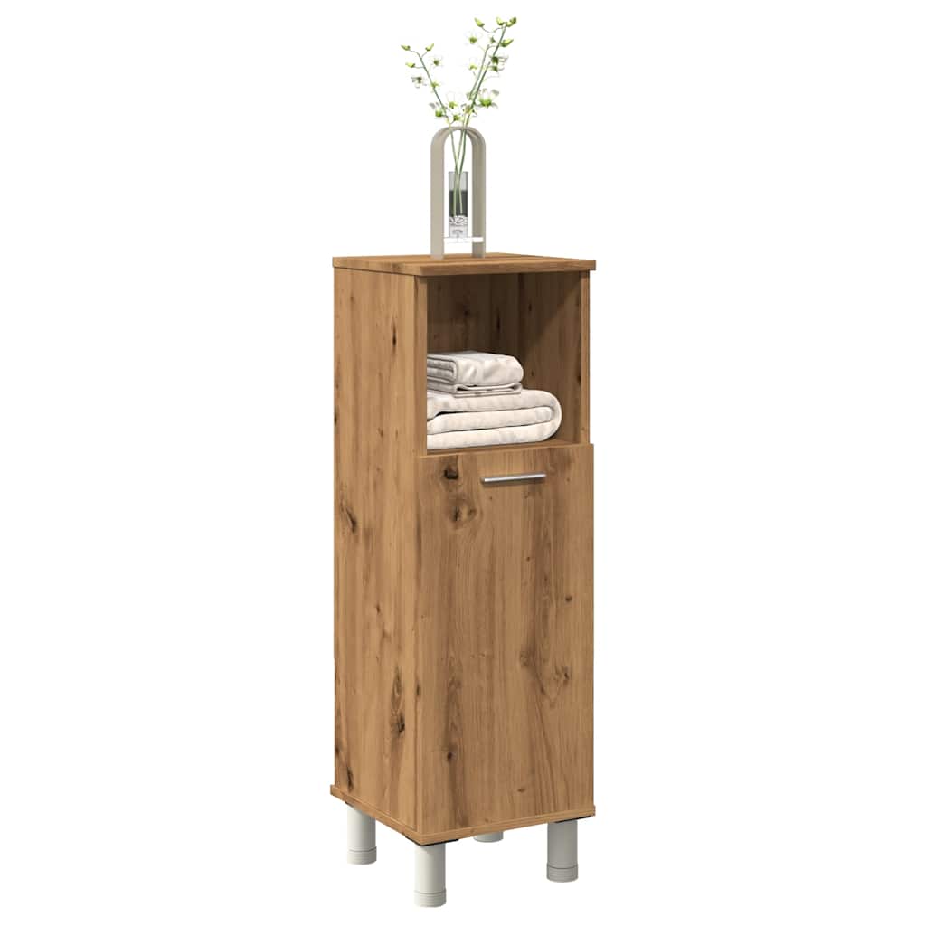 vidaXL Dulap de baie, stejar artizanal, 30x30x95 cm, lemn compozit