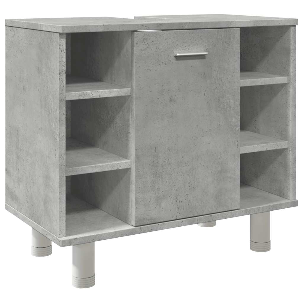 vidaXL Koupelnová skříňka betonově šedá 60 x 32 x 53,5 cm dřevotříska