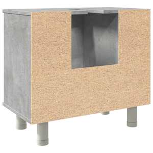 Koupelnová skříňka betonově šedá 60 x 32 x 53,5 cm dřevotříska - obrázek 7