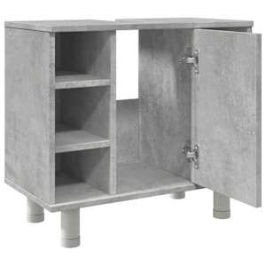 Koupelnová skříňka betonově šedá 60 x 32 x 53,5 cm dřevotříska - obrázek 9