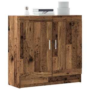Knihovna old wood 82,5 x 30,5 x 80 cm kompozitní dřevo - obrázek 1