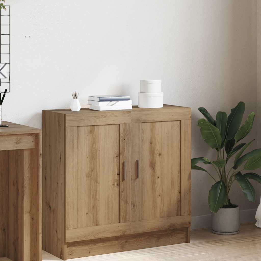 vidaXL Bücherschrank Artisan-Eiche 82,5x30,5x80 cm Holzwerkstoff