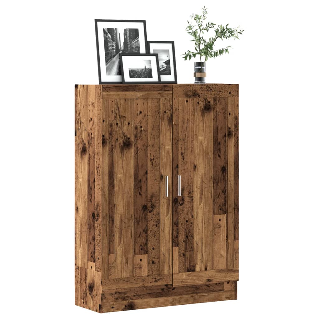 vidaXL Bücherschrank Altholz-Optik 82,5x30,5x115 cm Holzwerkstoff