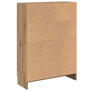 Knihovna dub artisan 82,5 x 30,5 x 115 cm kompozitní dřevo - obrázek 6