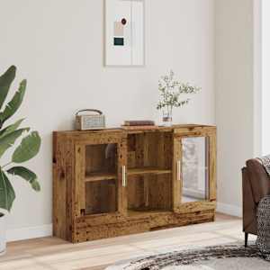 Příborník old wood 120 x 30,5 x 70 cm kompozitní dřevo - obrázek 3
