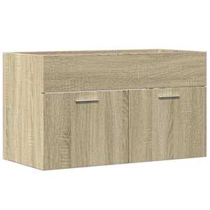 Skříňka pod umyvadlo dub sonoma 80 x 38,5 x 46 cm dřevotříska - obrázek 2