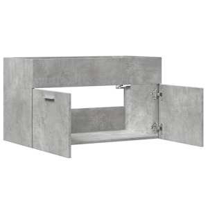 Skříňka pod umyvadlo betonově šedá 80x38,5x46 cm dřevotříska - obrázek 7