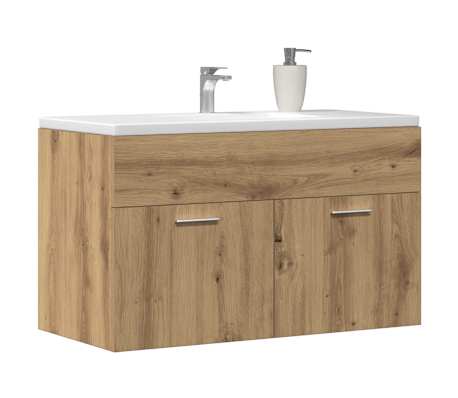 vidaXL vannasistabas skapītis koka krāsa 80x38,5x46 cm