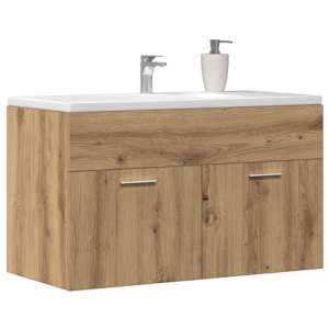 Koupelnová skříňka pod umyvadlo dub artisan 80 x 38,5 x 46 cm - obrázek 3