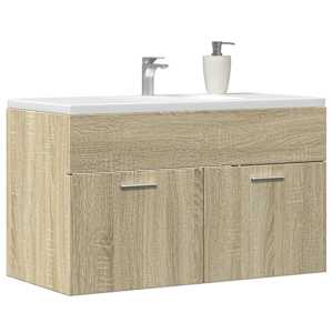 Koupelnová skříňka pod umyvadlo dub sonoma 90 x 38,5 x 46 cm - obrázek 1